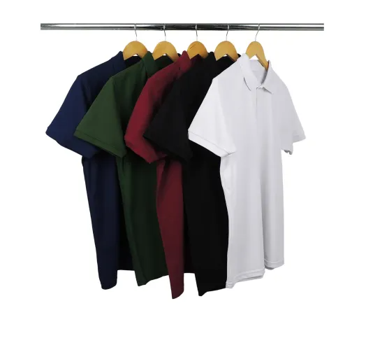 Kit 5 Camisas Polo Vissa Premium Masculinas